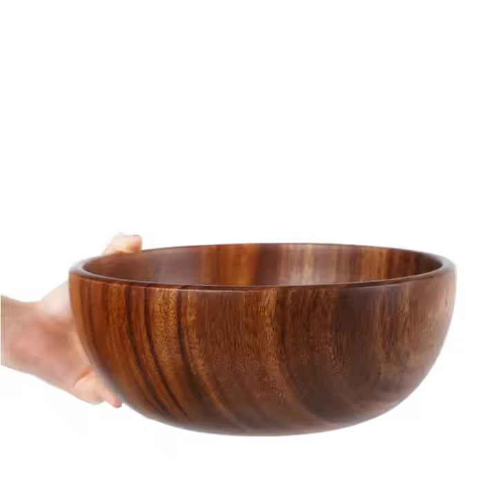 Catalogue of Solid Bamboo Bowl and Acacia Wood Salad Bowl