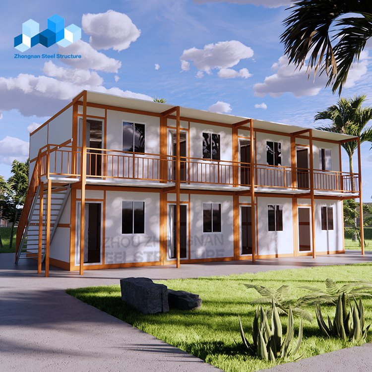 2 Storey Prefabricated Folding House Container Dormitory Container Hotel Building for Sale