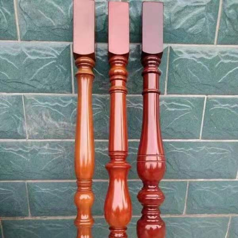Modern Minimalist Style Solid Wood Stair Handrail Railing Guardrail Column