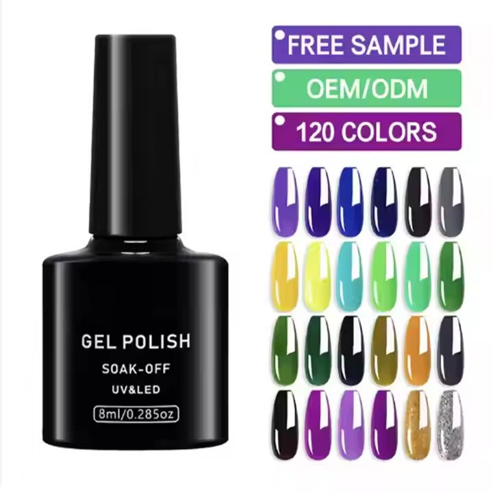 Kerui 8 Milliliters 120 Colors Quality Solid Color Gel Nail Polish UV Gel Polish