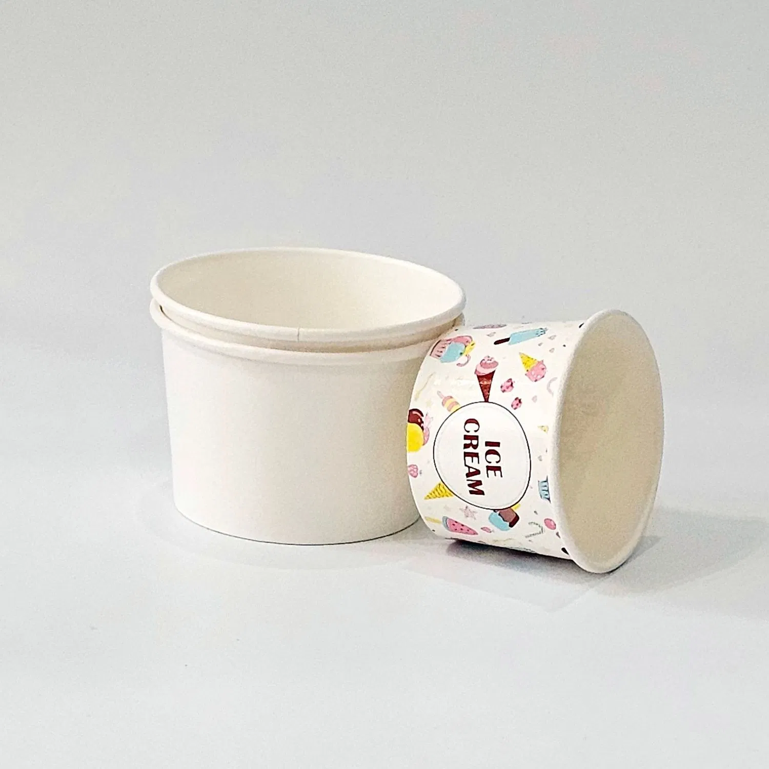 Disposable PE Coated Customized Design Paper Ice Cream Cup