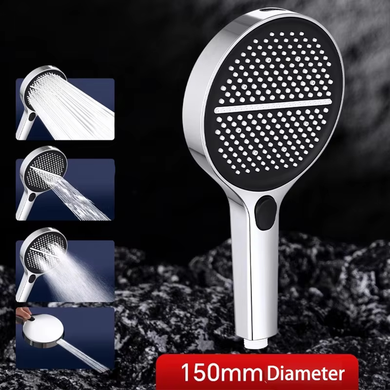 Premium High Flow Shower Head with 4 Unique Features