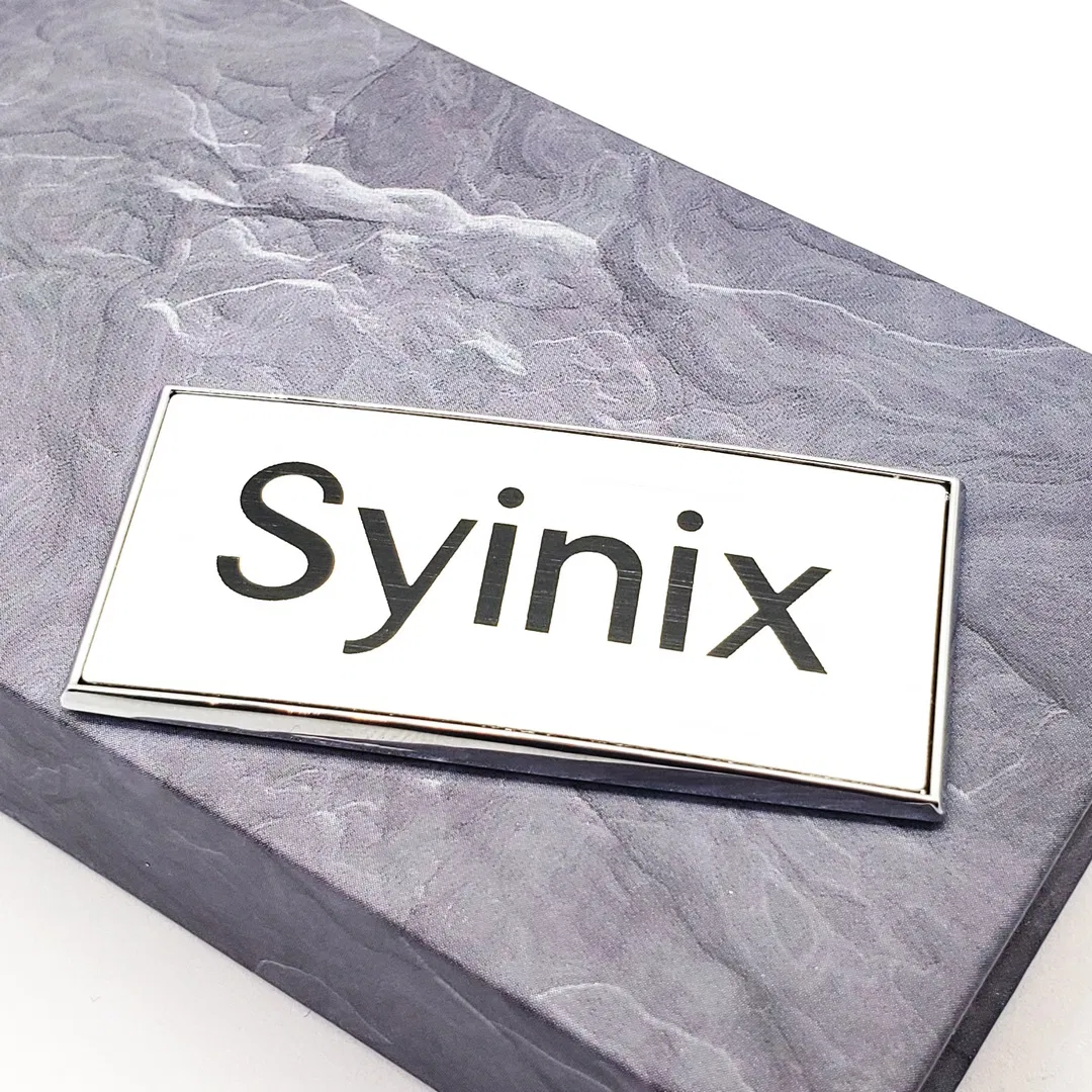 Name Tag Custom Aluminum Alloy Material Metal Tag Advertising Words Brand Logo