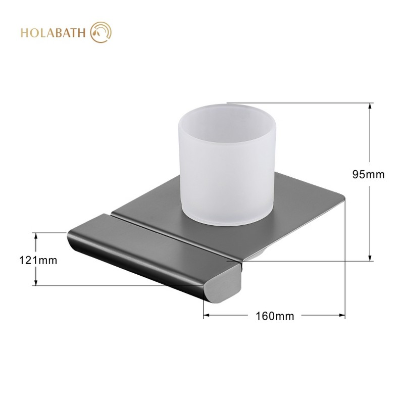 Stainless Steel Toothbrush Cup Tumbler Holder Set Rustproof Bathroom Countertop Solution