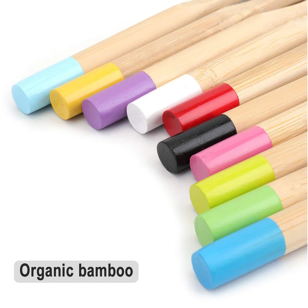 10 Colors Set Kids Bamboo Toothbrush Children Toothbrushes