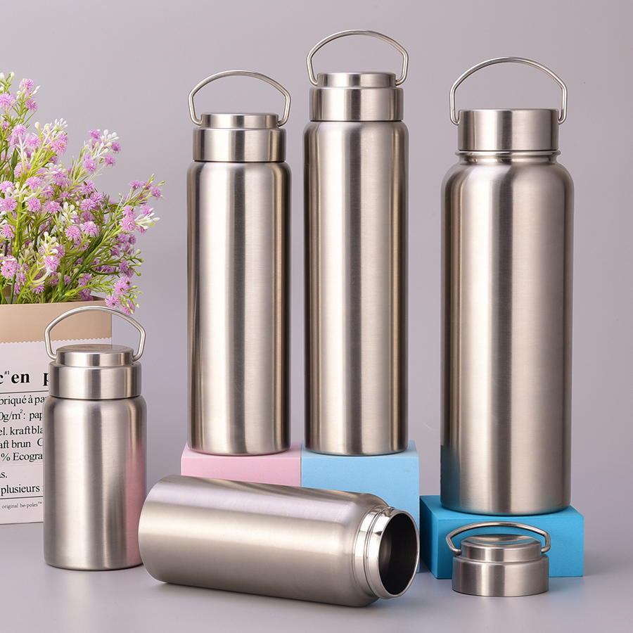Wholesale Custom Water Bottle Factory Food Grade Stainless Steel Cup Insulated Gym Sports Bottle