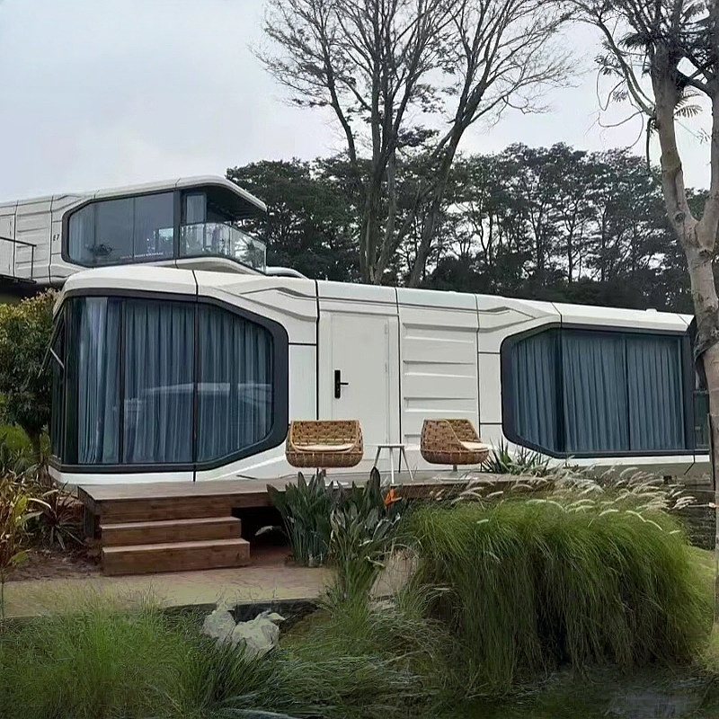 Mobile Capsule Houses Scenic Trendy Container Homestays Offices Hotels Apple Pods Portable Apple Cabins