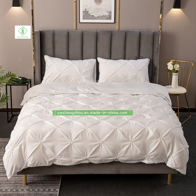 Plain Embossed Bedding Set Textile Bedding Sheet and Duvet Cover