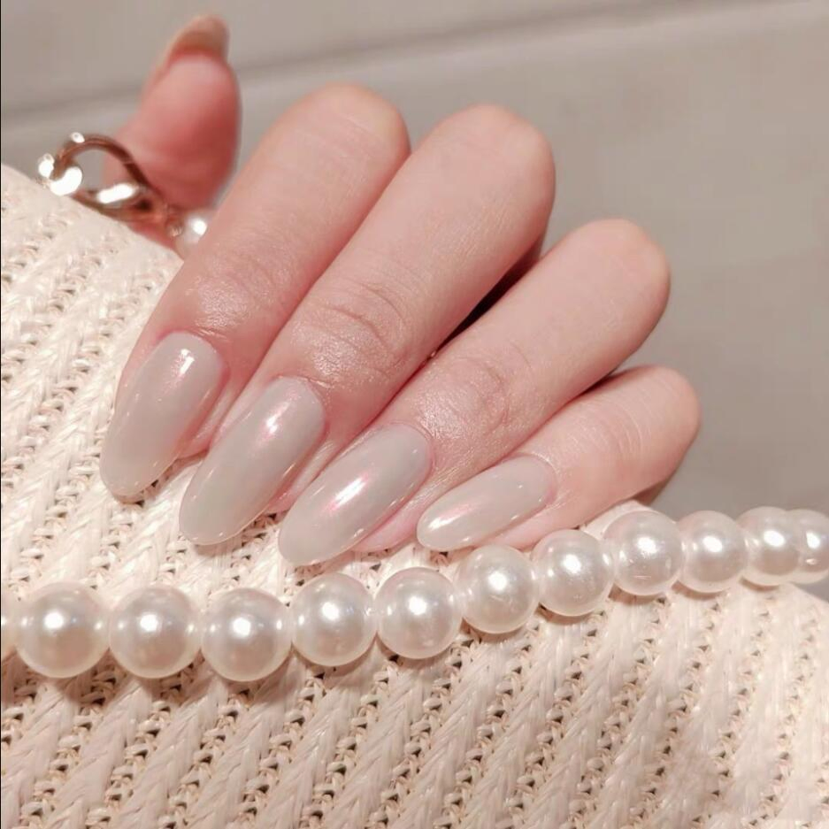Pearl Shine Pearl Look Alike Press-on Nails French Tips