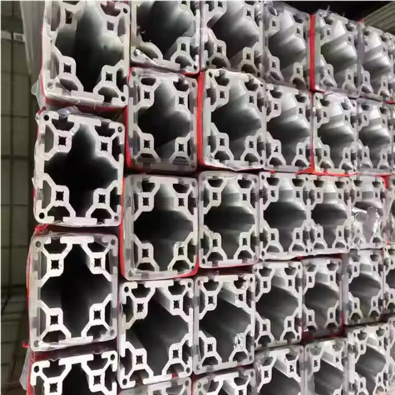 Anodized T Track Rectangular Alu Pipe Half Rounded V Slot Industry Aluminum Extrusion Profile