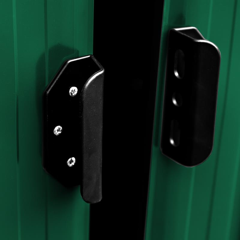 High-Quality Assembly Kit Small Green Metal Storage Garden Sheds