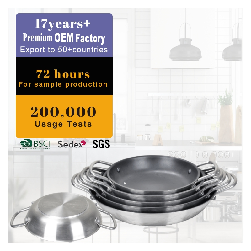 OEM Factory 24 Cm Non Stick Stainless Steel Cookware Fry Pan