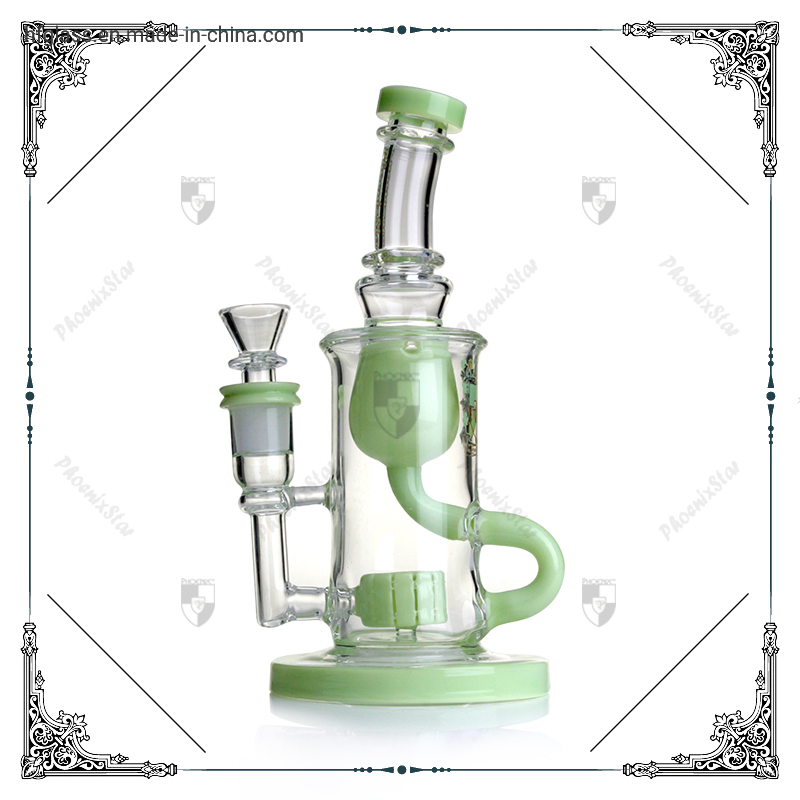 Phoenix Star 7.8 Inches Recycler Fab Klein Matrix Perc 14.4mm Glass Smoking Hot Water Pipe Four Colors in Stock Wholesale Price