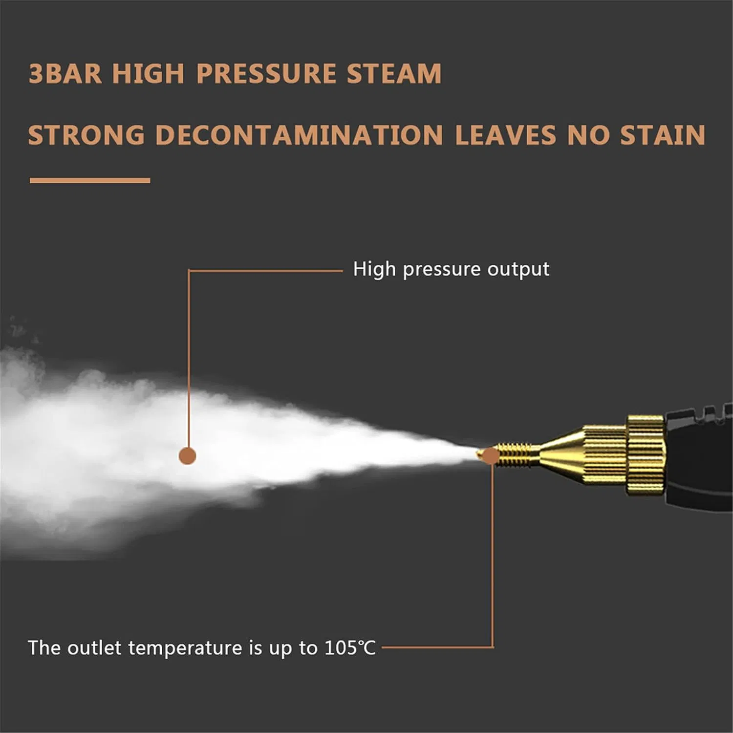 High Temperature and Pressure Steam Cleaner 2500W 110V 220V Electric Steaming Cleaner