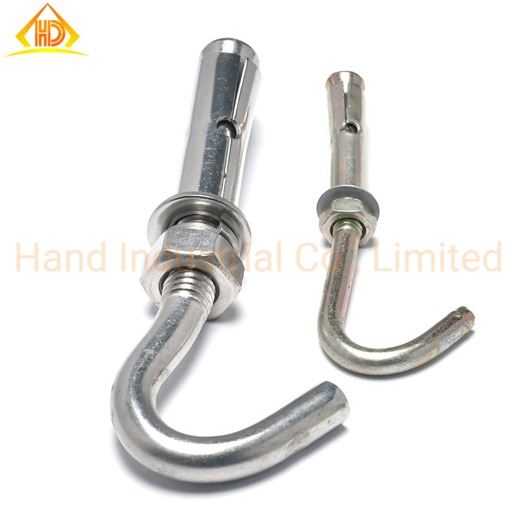 Анкерный болт J-типа с гильзой, сталь, оцинкованный