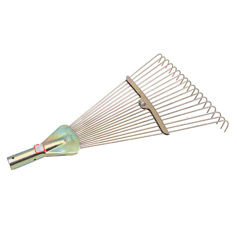 Hautine R123 Lawn Rake with Wooden Handle 18 Teeth