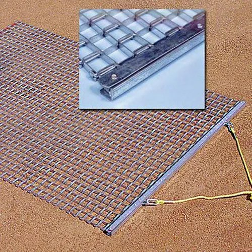 Heavy Duty 6ftx4FT Infield Lawn Rake Leveling Steel Drag Mat