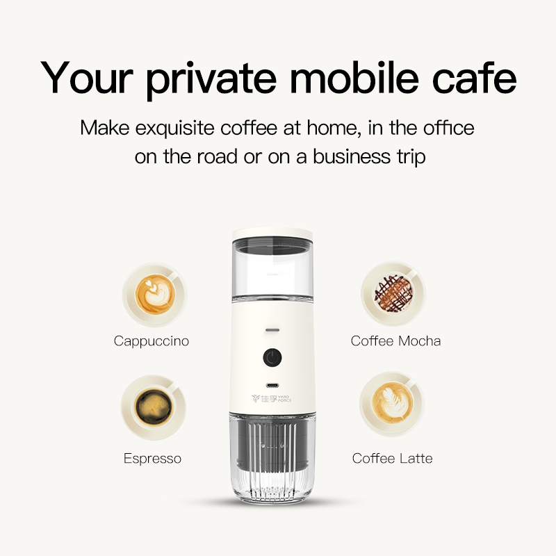 Yardforce USB Stainless Steel Portable Espresso Coffee Machine for Car or Outdoor