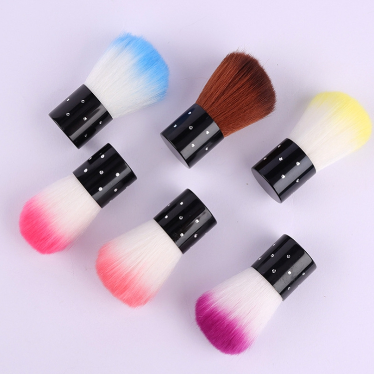 Factory Custom Private Label Oink Soft Synthetic Hair Mushroom Head Powder Blush Brush Plastic Mini Kabuki Nail Brush