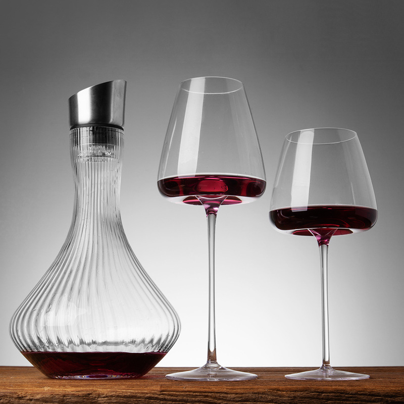 Quality Exported to Europe Big Capacity Crystal Glass Decanter for Wine