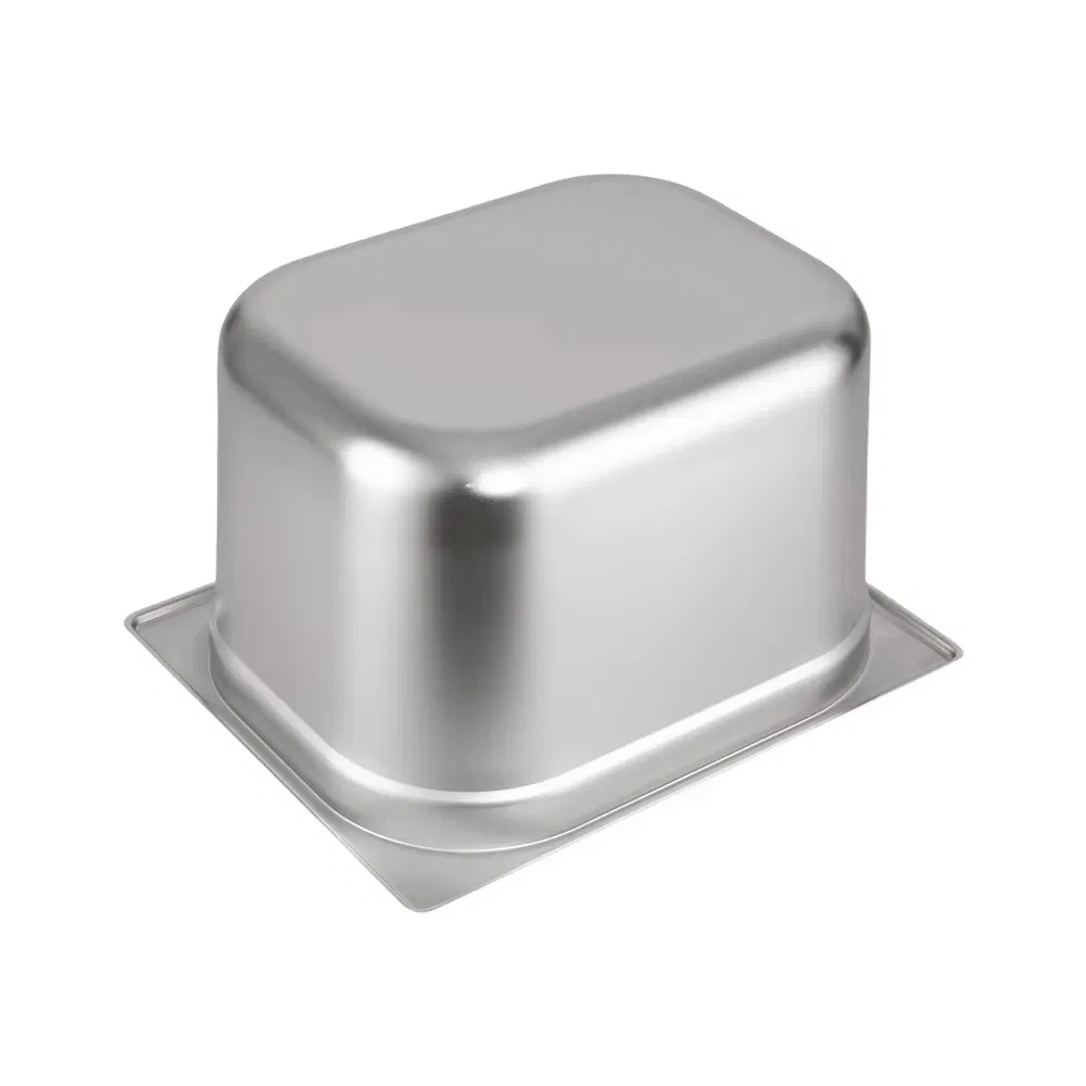 EU Standard Rectangle 1/2 Gastronorm Pan Stainless Steel Food Container for Hotel Restaurant Kitchen