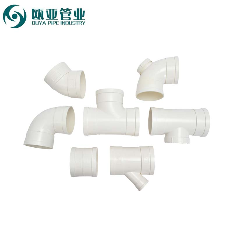 Equal Tee Wye Elbow White UPVC Plastic Drain Water PVC Pipe Fittings