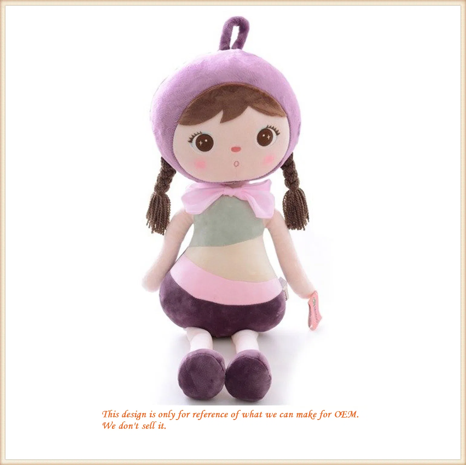 Stuffe/Plush Little Girl Doll Plush Gifts for Babies/Kids Educational Toys