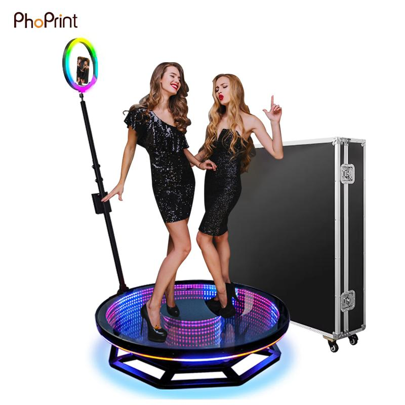 Supplier Manufacturer Slow Motion Photobooth 360 Photo Booth Automatic 360 Video Booth Video Booth with Abyss Neon Sign