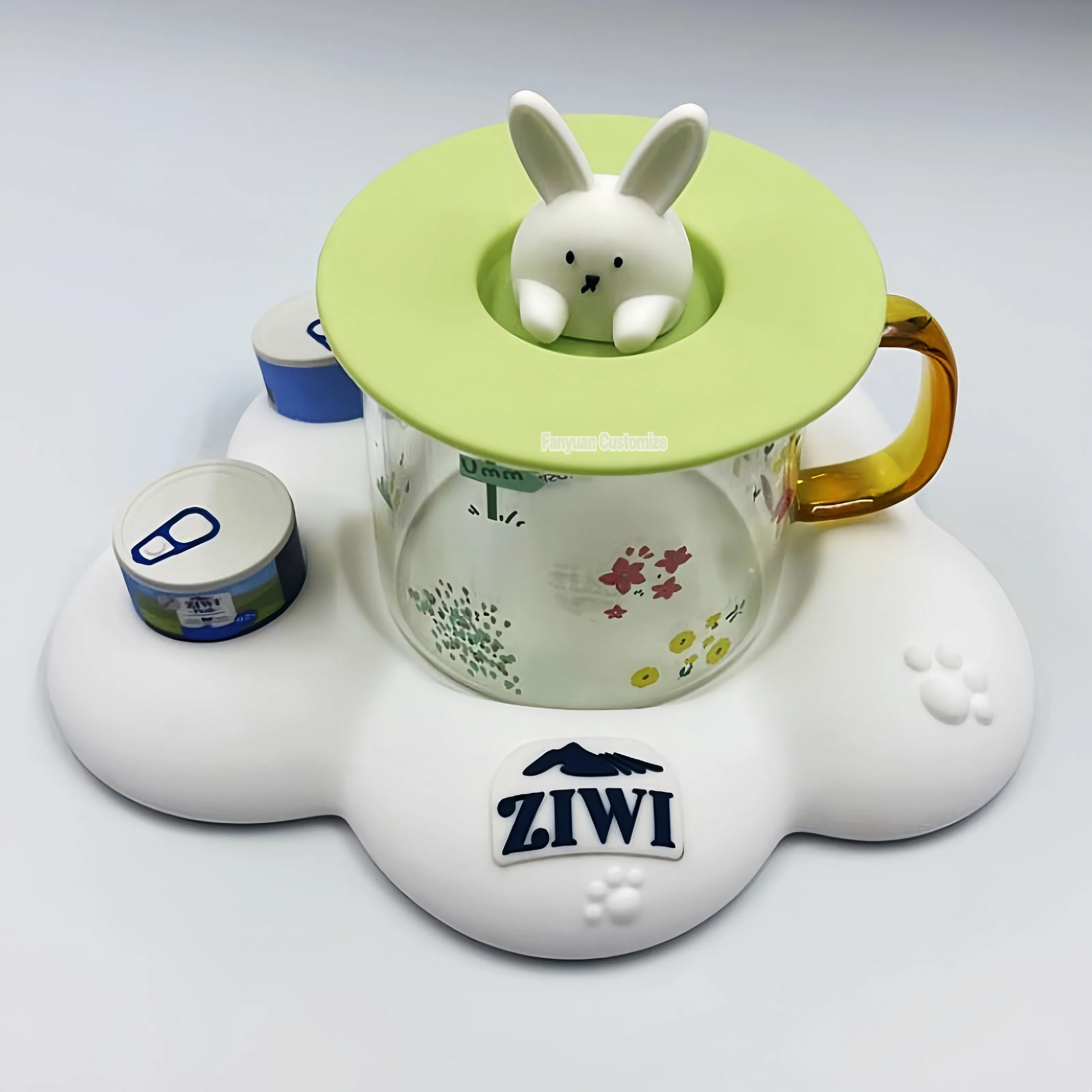Customized Anti-Slip Heat-Resistant Soft PVC Rubber Beer Tea Cup Silicone Coaster