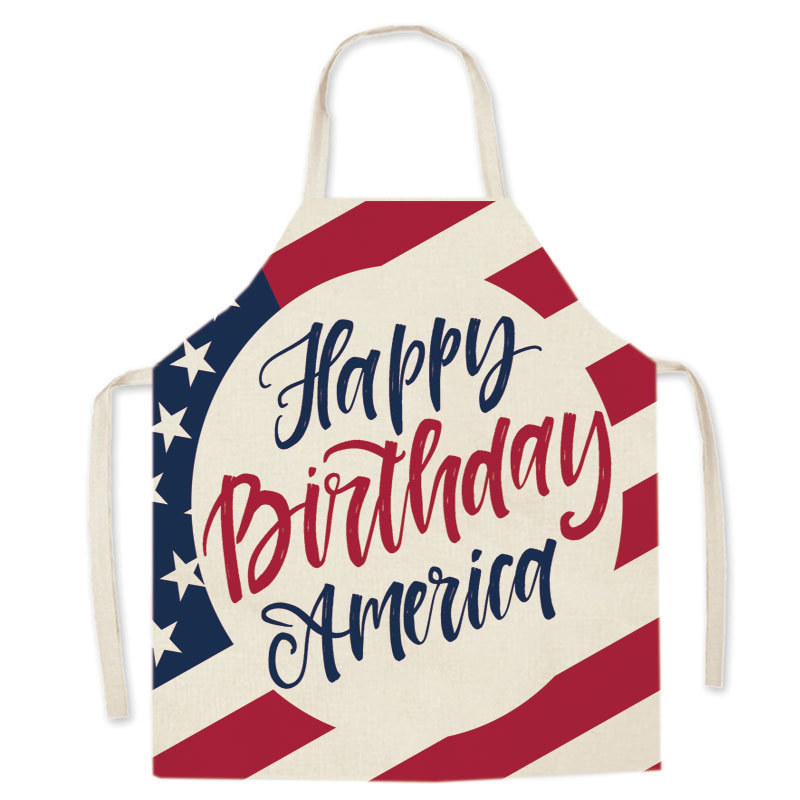 New York Fashion Cute Kitchen Apron Cooking Adjustable Custom Logo Cheap Women Child Work Christmas Cotton Apron