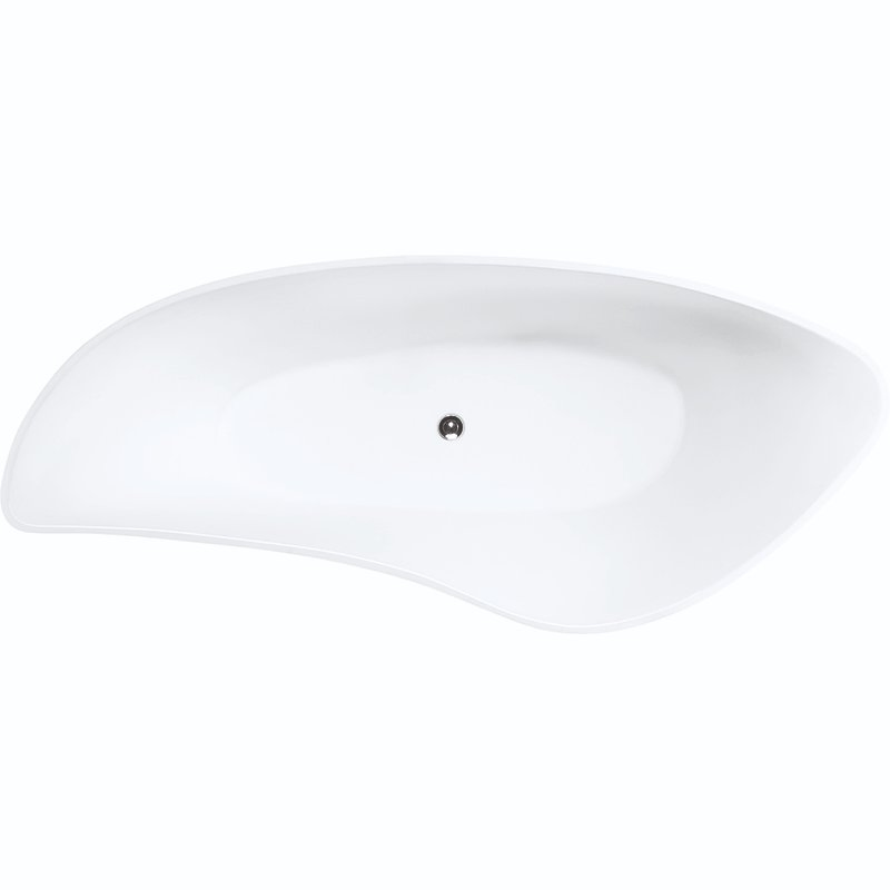 Акриловая ванна Opaly Oval белая матовая, сертификаты NSF/Greenguard