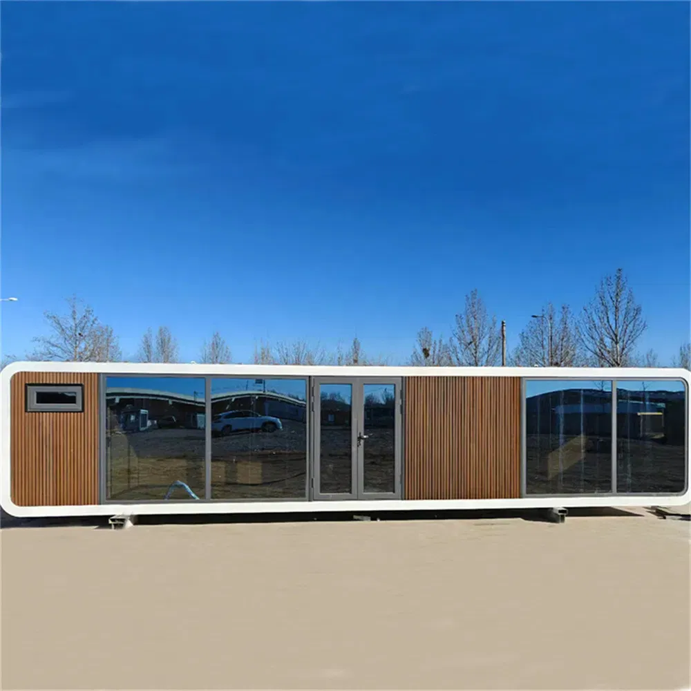 China Export Factory Prefab Modular Portable Mobile Apple Cabin 20FT 30FT 40FT House with Sewage Treatment System for Remote Scenic Area Cabin House with CE ISO