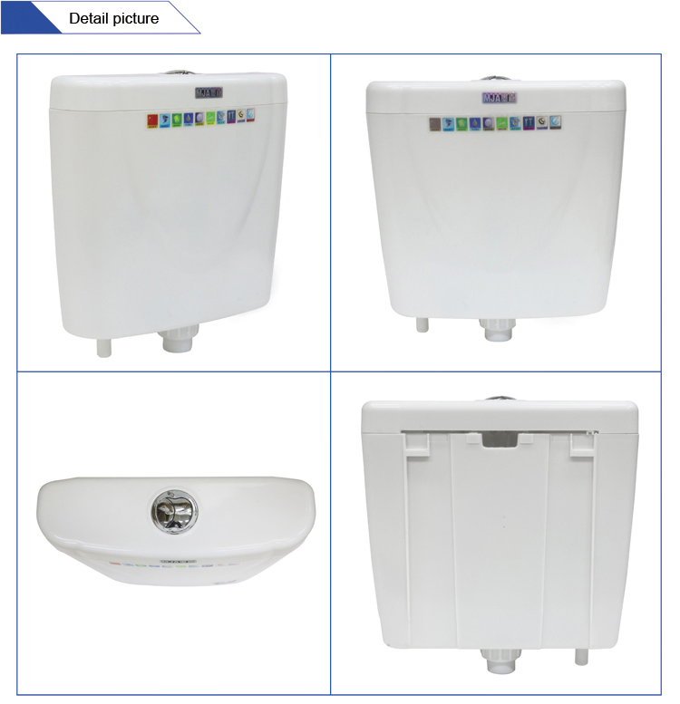 Hot Selling Economic Model Dual Flush Toilet Plastic Cistern