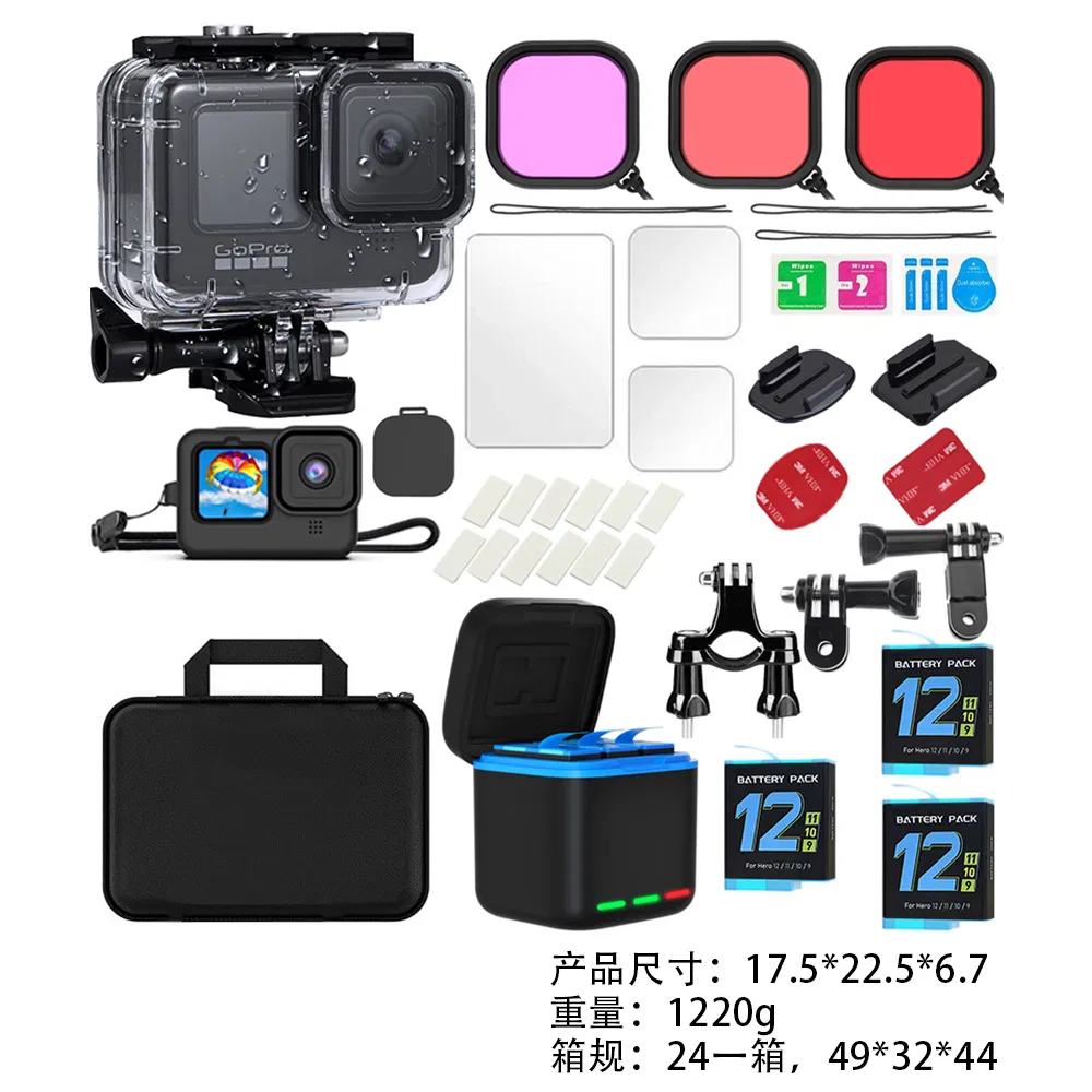 Gopro Accessories Set Hero 12/11/10/9 Sports Camera Accessories 38 in 1 Set with Storage Bag