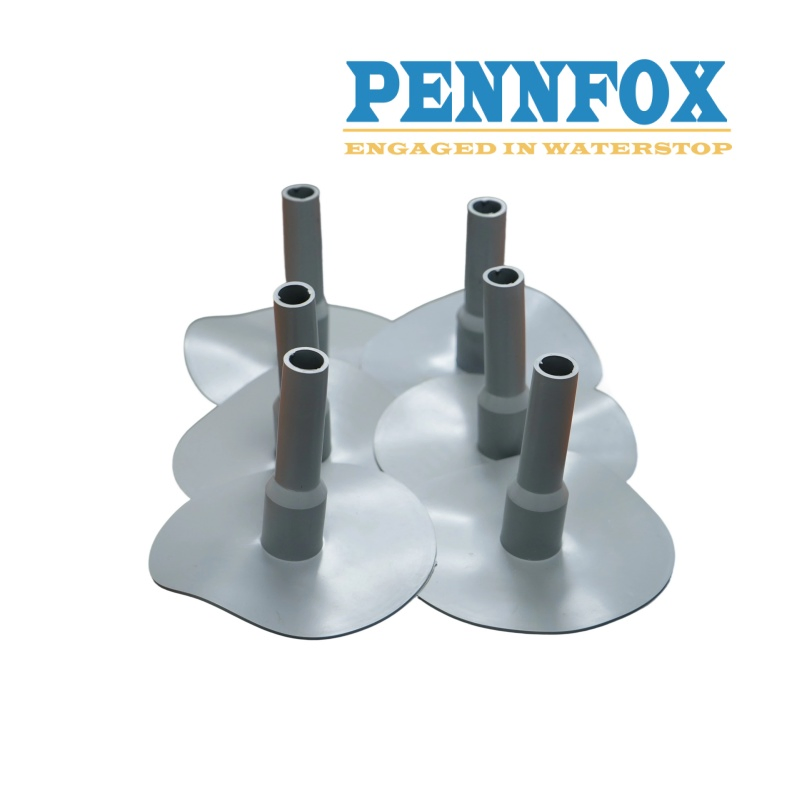 a Welded PVC Trumpet Flange Ensures a Permanent Seal for Roof Waterproofing Systems