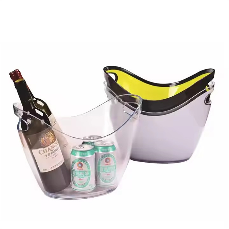 Double-Layer Plastic Ice Bucket for Bar