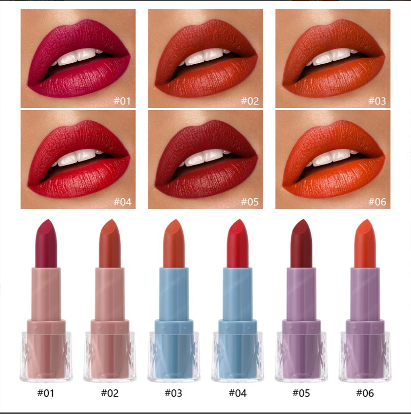 Glossy Velvet Moisturizing Lipstick Influencer Makeup