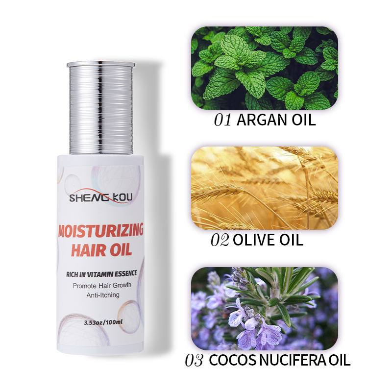 Private Label Natural Organic Argan Oil Repair Scalp Treatment Nourish Promote Hair Growth Hair Oil