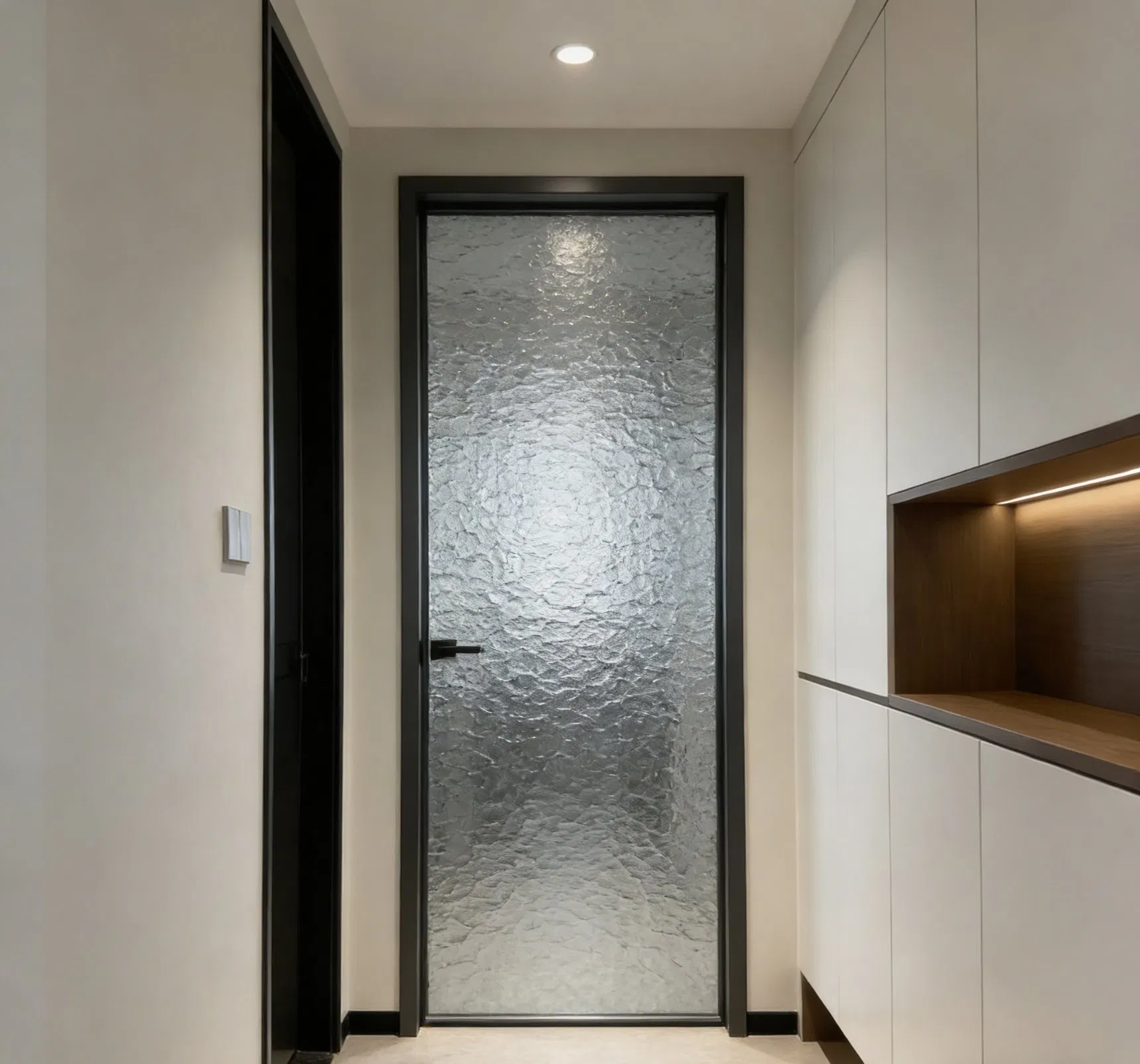 Rain-a Number Two Obscure Glass for Residential Bathroom and Toilet Windows