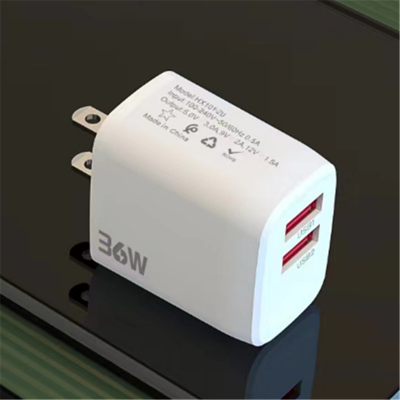 Сетевой адаптер 2xUSB 2A с вилками EU/US/UK