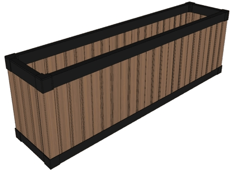 Manufacturers Supply DIY WPC Garden Planters Elevated Flower Beds Pots Boxes.