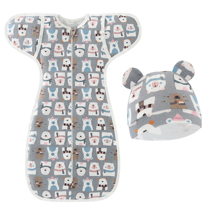Sleeping Sacks Baby Cotton Bedding Cartoon Cute Infant Sleeping Bag Blanket