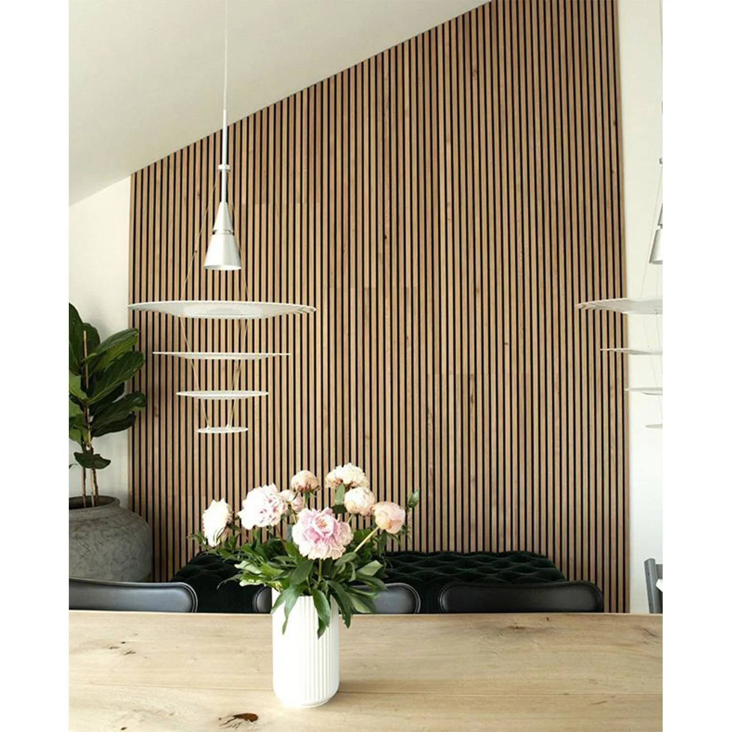 Cladding Wood Wall Cladding Interior Oak Timber Slat Hot Sale Slat Partition Panel Wood Wall Vertical Timber Slats