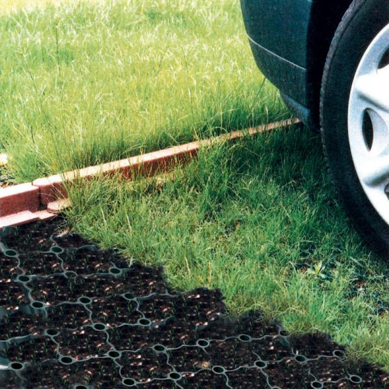 HDPE Plastic Grass Planting Grid Community Lawn Landscaping Grass Planting Brick Fire Passage Flat Grass Planting Plastic Grid