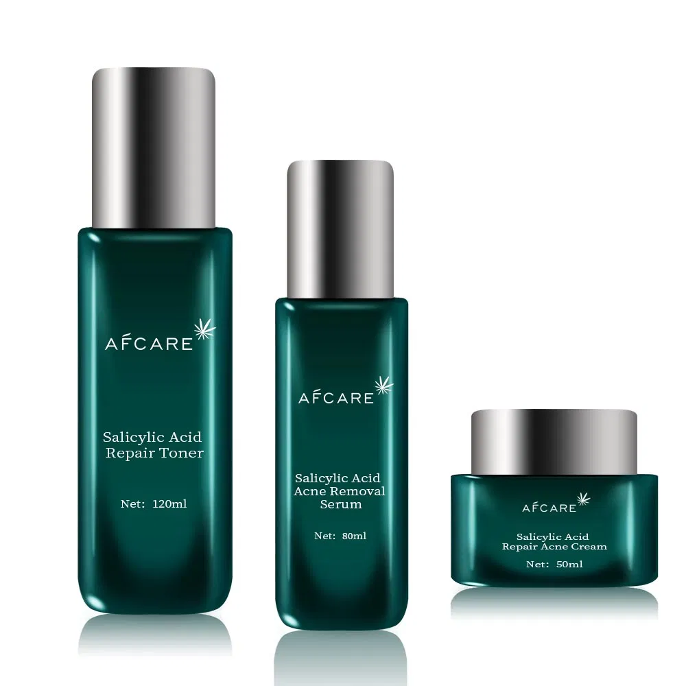 Face Wash Moisturizer Face Scrub Salicylic Acid Acne Cream Skin Care Set