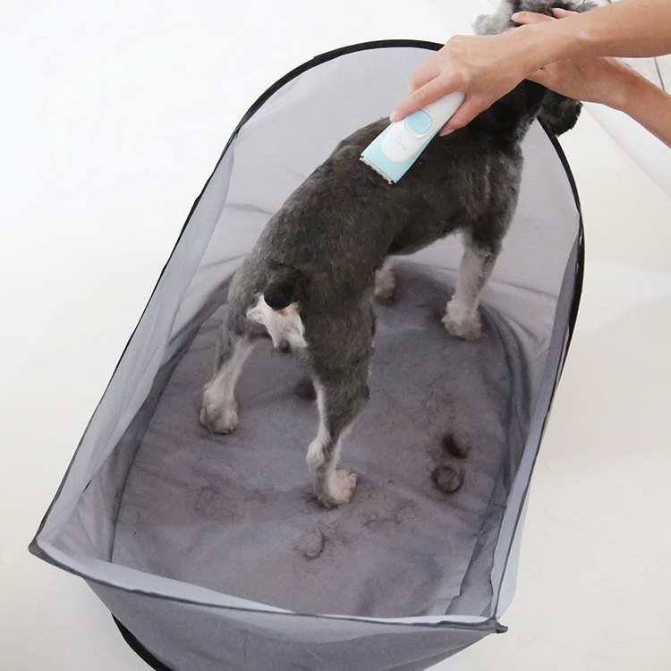 Pet Shearing Bib Pet Folding Non-Stick Pet Grooming Tent Dog Hair Catcher Cat Hair Cutting Tray