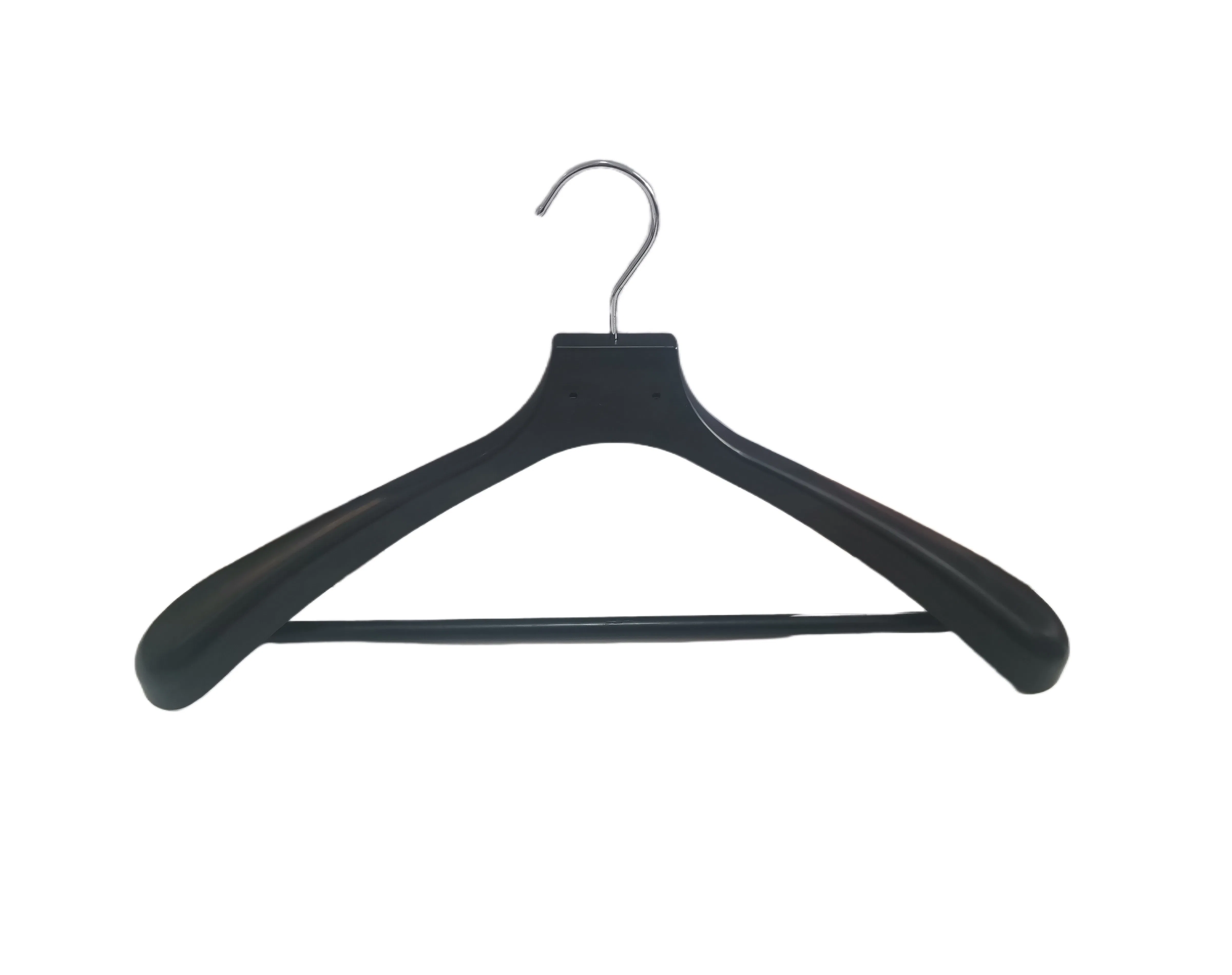 Plastic Rack Top Clothes Sweater Hanger with Metal Hook for Adult