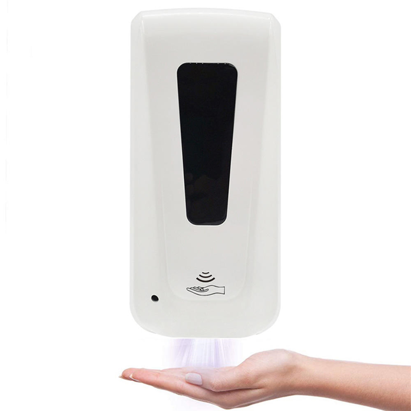 Automatic Wall-Mounted Hand Sanitizer Dispenser: 1000ml Capacity, Alcohol Gel Disinfectant, Sensor-Activated, Spray/Drop/Foam Dispensing