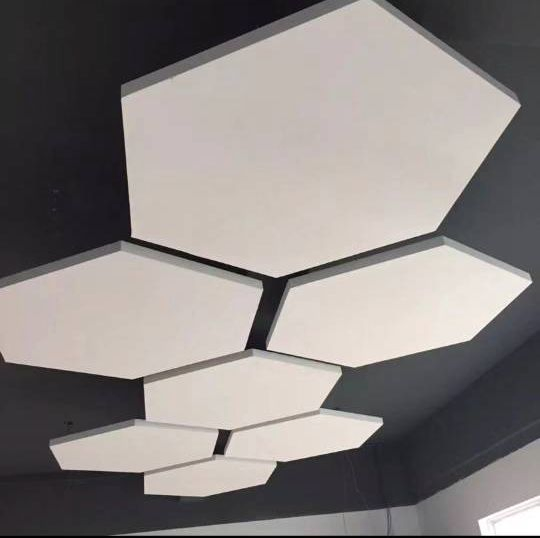 Sound Absorbing Circle Fiber Glass Ceiling/Baffle for Interior Decoration
