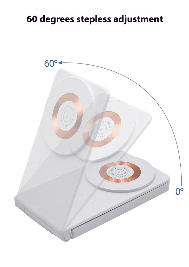 3in1 15W Wireless Fast Charging Charger Magsafe Magnetic Suction Bracket